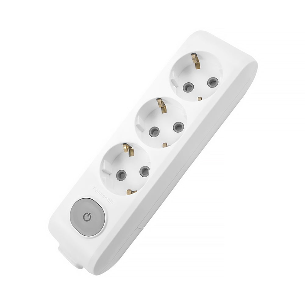 Extension socket 3x white Panasonic — ElSewedy Shop