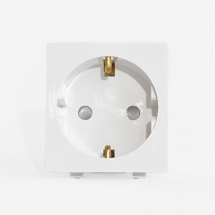 German socket 16A white Roma Panasonic — ElSewedy Shop