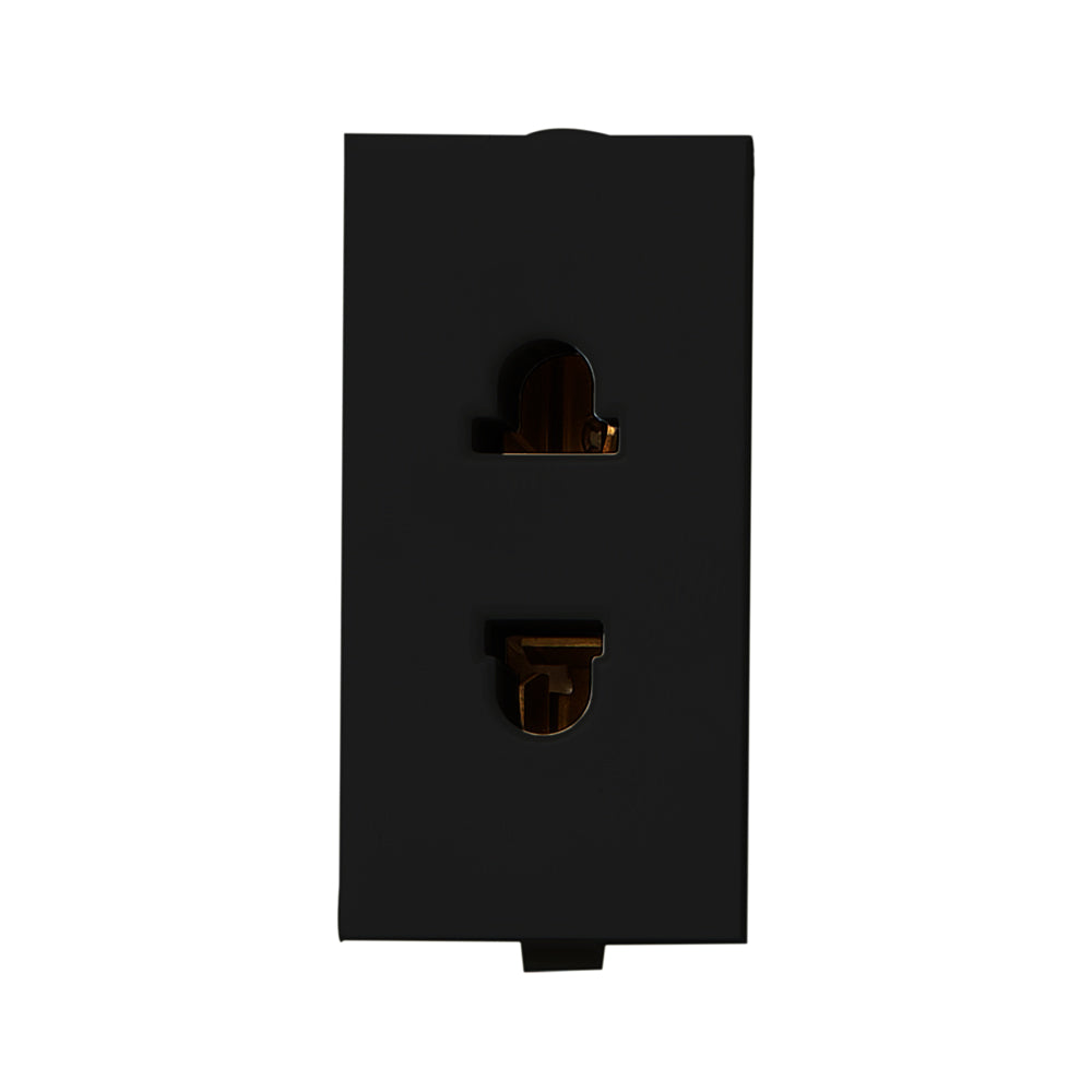 16a Socket Roma Universal socket 16A Black Roma Panasonic — ElSewedy Shop